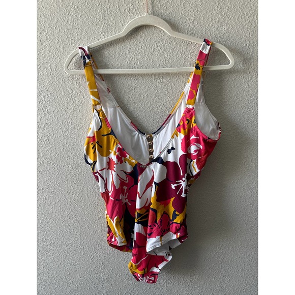 Anne Cole Signature Wallflower Plunge One-Piece - Picture 9 of 15